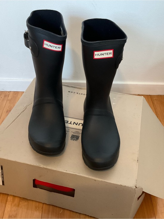 Hunter Shoes - Hunter Black Short Rain Boots